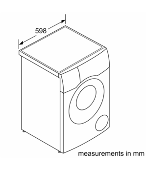 Bosch | Washing Machine with Dryer | WNC254A0SN | Energy efficiency class D | Front loading | Washing capacity 10.5 kg | 1400 RP