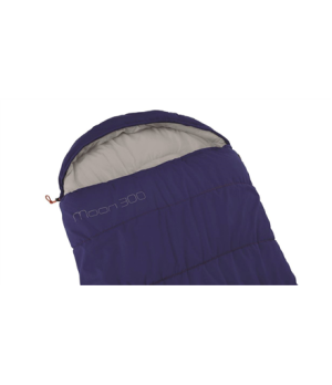 Easy Camp | Camp Moon 300 "L" | Sleeping Bag | 220 x 80 cm | 2 way open - auto lock, L-shape | Deep Blue