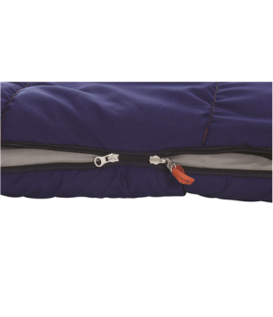 Easy Camp | Camp Moon 300 "L" | Sleeping Bag | 220 x 80 cm | 2 way open - auto lock, L-shape | Deep Blue