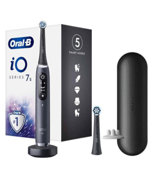 Oral-B | Electric Toothbrush | iO7s Black Onyx | Rechargeable | For adults | Number of brush heads included 2 | Number of teeth 