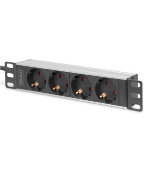 10” Socket Strip with Aluminum Profile, 4-way safety sockets | DN-95418