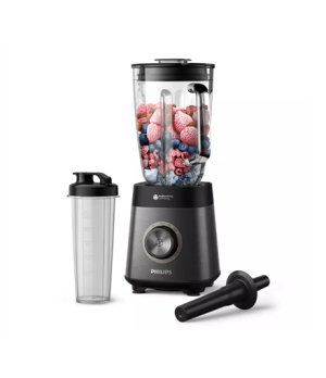 Philips Blender | HR3041/00 | Tabletop | 1200 W | Jar material Glass | Jar capacity 1.5 L | Ice crushing | Black