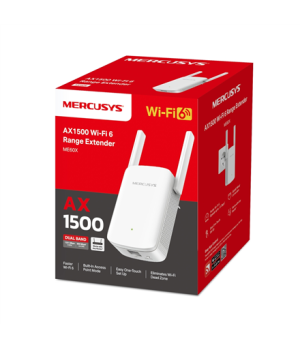 Mercusys AX1500 Wi-Fi 6 Range Extender | ME60X | 802.11ax | 1201 Mbit/s | Ethernet LAN (RJ-45) ports 1 | MU-MiMO No | no PoE | A