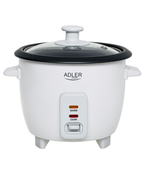 Adler Rice Cooker | AD 6418 | 300 W | 0.6 L | Number of programs 2 | White