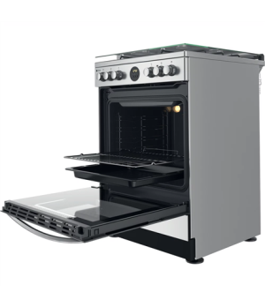 INDESIT Cooker | IS67G8CHX/E/1 | Hob type Gas | Oven type Electric | Stainless steel | Width 60 cm | Depth 60 cm | 73 L