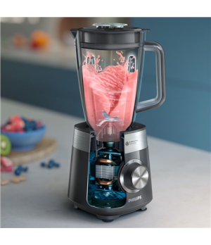 Philips Blender | HR3020/20 | Tabletop | 1000 W | Jar material Plastic | Jar capacity 1.5 L | Cashmere grey