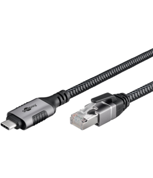 Goobay USB-A 3.1 to RJ45 Ethernet Cable, 1 m | 70696 | Black