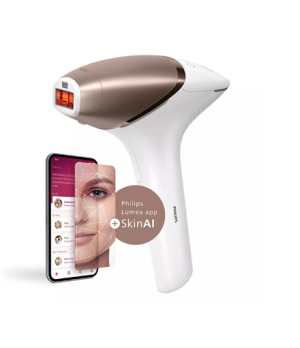 Philips | IPL Hair remover with SenseIQ | BRI973/00 | Bulb lifetime (flashes) 450.000 | Number of power levels 5 | White/Rose Go