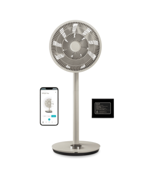 Duux | Fan with Battery Pack | Whisper Flex Smart | Stand Fan | Greige | Diameter 34 cm | Number of speeds 26 | Oscillation | Ye