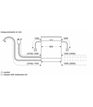 Dishwasher | SMS4HVW00E | Free standing | Width 60 cm | Number of place settings 14 | Number of programs 6 | Energy efficiency c