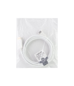 Logilink | Cable DisplayPort to HDMI | White | DP to HDMI | 2 m