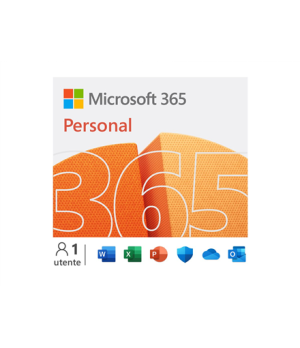 Microsoft | 365 Personal | QQ2-00012 | ESD | 1 PC/Mac user(s) | License term 1 year(s) | All Languages | Eurozone