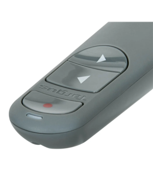 Targus EcoSmart Antimicrobial ControlPlus Wireless Presenter | Grey | Depth 23 mm | Height 131 mm | PCR | Width 37 mm