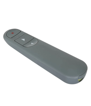 Targus EcoSmart Antimicrobial ControlPlus Wireless Presenter | Grey | Depth 23 mm | Height 131 mm | PCR | Width 37 mm