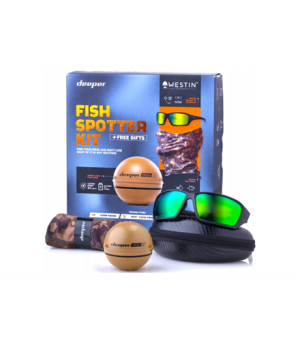 Deeper | Deeper Fish Spotter Kit with Smart Sonar CHIRP+2 | Sonar | Beige/Black/Camouflage