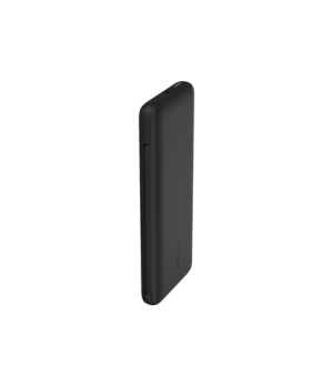 Belkin | BOOST CHARGE Plus Power Bank | 10000 mAh | Integrated LTG and USB-C cables | Black