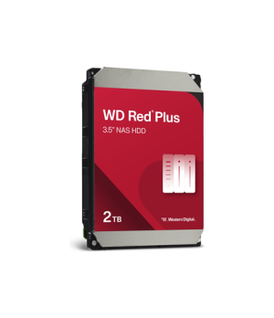 Western Digital | Red Plus NAS Hard Drive | WD20EFPX | 5400 RPM | 2000 GB | 64 MB