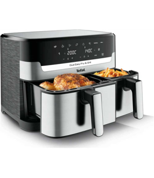 TEFAL Fryer | EY905D10 | Capacity 5.2+3.1 L | Hot air technology | Stainless Steel/Black