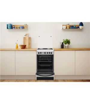 INDESIT Cooker | IS5G1PMX/E/1 | Hob type Gas | Oven type Gas | Stainless steel | Width 50 cm | Grilling | Depth 60 cm | 59 L