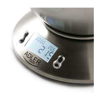 Adler | Kitchen scales | AD 3134 | Maximum weight (capacity) 5 kg | Graduation 1 g | Stainless steel