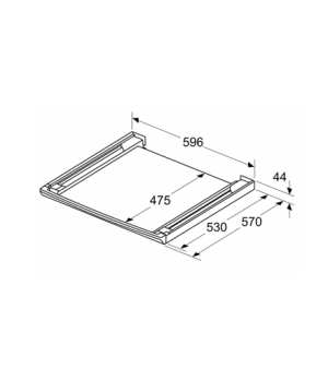 Bosch Stacking kit with pull-out shelf | WTZ27500