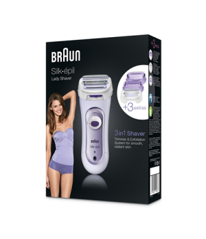 Braun | Epilator | Silk-épil LS5560 | Operating time (max) 40 min | Bulb lifetime (flashes) Not applicable | Number of power lev