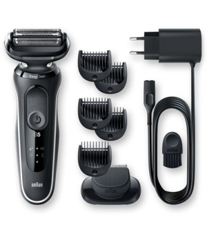 Braun | Shaver | 51-W1500s | Operating time (max) 50 min | Wet & Dry | Black/White