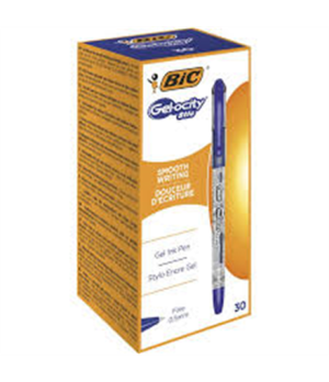 BIC Gel-ocity Stic Gel pen blue, Box 30 pcs.