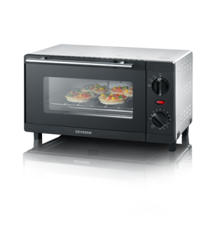 Severin Mini oven TO 2052 9 L Electric 800 W Black/ Silver