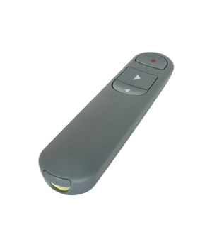 Targus EcoSmart Antimicrobial ControlPlus Wireless Presenter | Grey | Depth 23 mm | Height 131 mm | PCR | Width 37 mm