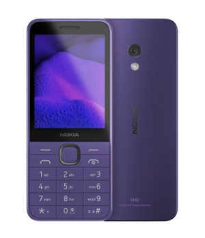 Nokia 235 4G (2024) | Purple | 2.8 " | 128 MB | 64 MB | Dual SIM | Bluetooth | 5.0 | USB version USB Type-C | Main camera resolu