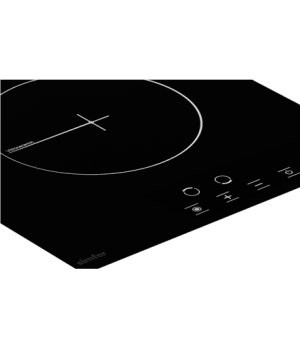 Simfer | Hob | H3.020.DEBSP | Vitroceramic | Number of burners/cooking zones 2 | Touch | Black