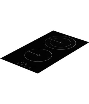 Simfer | Hob | H3.020.DEBSP | Vitroceramic | Number of burners/cooking zones 2 | Touch | Black