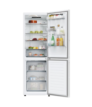 Candy Refrigerator | CNCQ2T618EW | Energy efficiency class E | Free standing | Combi | Height 185 cm | No Frost system | Fridge 