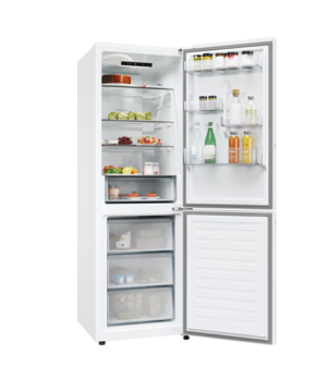 Candy Refrigerator | CNCQ2T618EW | Energy efficiency class E | Free standing | Combi | Height 185 cm | No Frost system | Fridge 