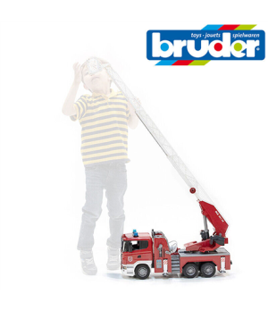 BRUDER Car SCANIA R Fire Engine With Water Pump