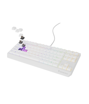 Genesis THOR 230 | Mechanical Gaming Keyboard | Wired | US | White | USB Type-A | Outemu Brown