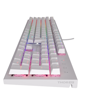 Genesis THOR 303 | Mechanical Gaming Keyboard | Wired | US | White | USB Type-A | Outemu Peach Silent