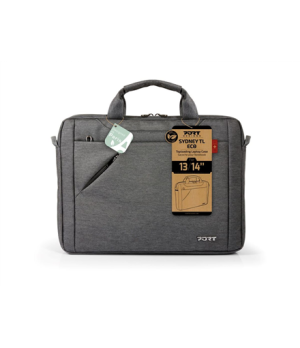 PORT DESIGNS | Sydney ECO | Fits up to size 13-14 " | Laptop case | Grey | Shoulder strap