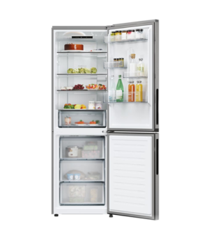 Candy Refrigerator | CNCQ2T618EX | Energy efficiency class E | Free standing | Combi | Height 185 cm | No Frost system | Fridge 