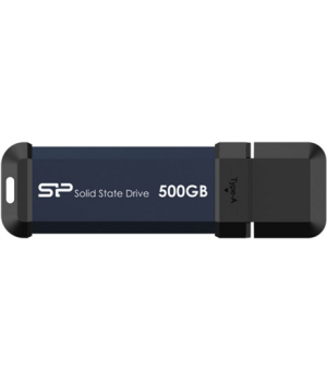 Silicon Power Portable External SSD | MS60 | 500 GB | N/A " | Type-A USB 3.2 Gen 2 | Blue