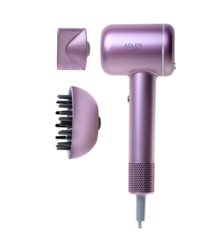 Adler Hair Dryer | AD 2270p SUPERSPEED | 1600 W | Number of temperature settings 3 | Ionic function | Diffuser nozzle | Purple