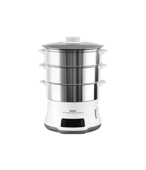 TEFAL Steamer Pot | VC502D10 | 0.7 L | Number of programs 8 | White/Stainless Steel