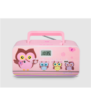 Muse | M-29KP | Portable radio CD/MP3 player with USB | 30 W | Pink/Image