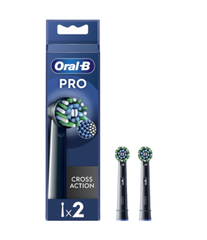 Oral-B | Replaceable toothbrush heads | EB50BRX-4 Cross Action | Heads | For adults | Number of brush heads included 4 | Black