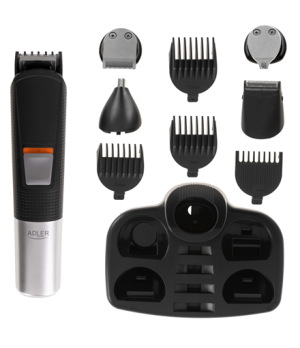 Adler Grooming set 5 in 1 | AD 2943 | Cordless | Number of length steps 4 | Black