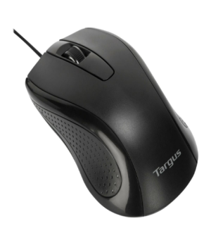 Targus Full-Size Optical Antimicrobial Wired Mouse | Targus Mouse | Full-Size Optical Antimicrobial | Wired | Black