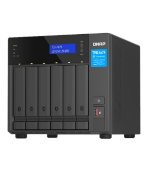 QNAP ZFS-based storage | TVS-h674-i5-32G with PCIe Gen 4 expandability for 10/25GbE connectivity, M.2 NVMe SSD caching and multi