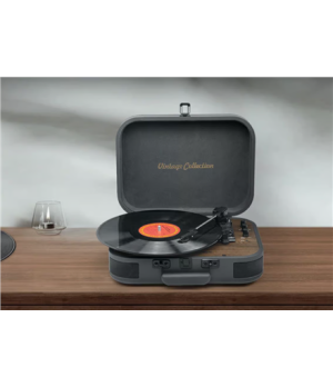 Muse Turntable Stereo System with Bluetooth Out | MT-207 DGB | 2x5 W | Bluetooth | Black/Brown