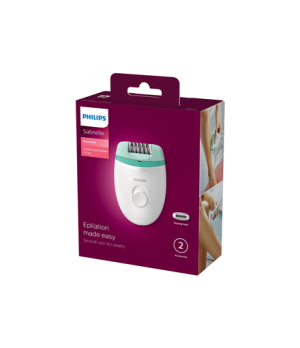 Philips | Epilator | Satinelle Essential BRE245/00 | White/Green